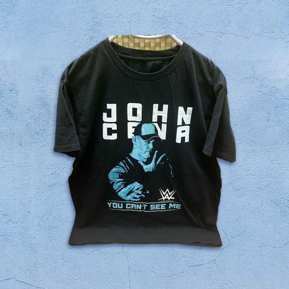 Black WWE John Cena Graphic T-Shirt size L